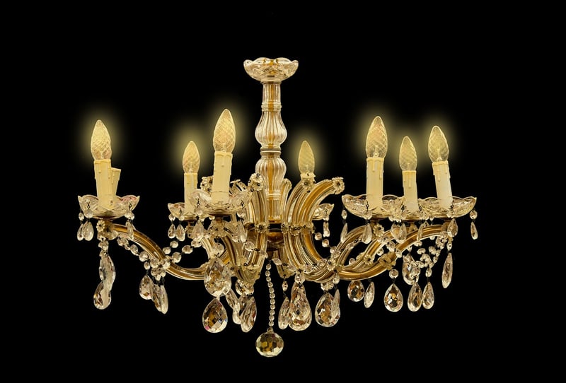 Crystal Chandelier Wedding Decor