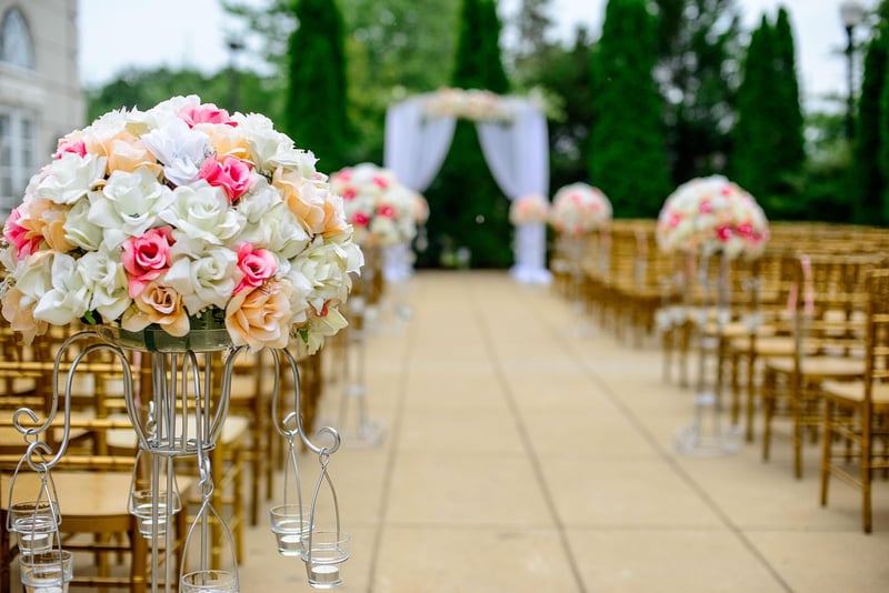 Projection Mapping Wedding Venue